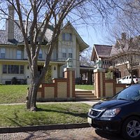 the house beside it is just as old and appears well maintained