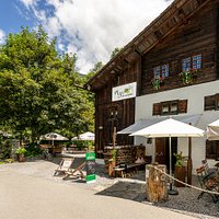 Mühle Heuriger, Gaschurn im Sommer direkt am Radweg