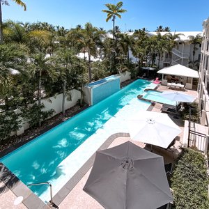 Our recently refurbished pool (completed March 2021). Jump in!!!