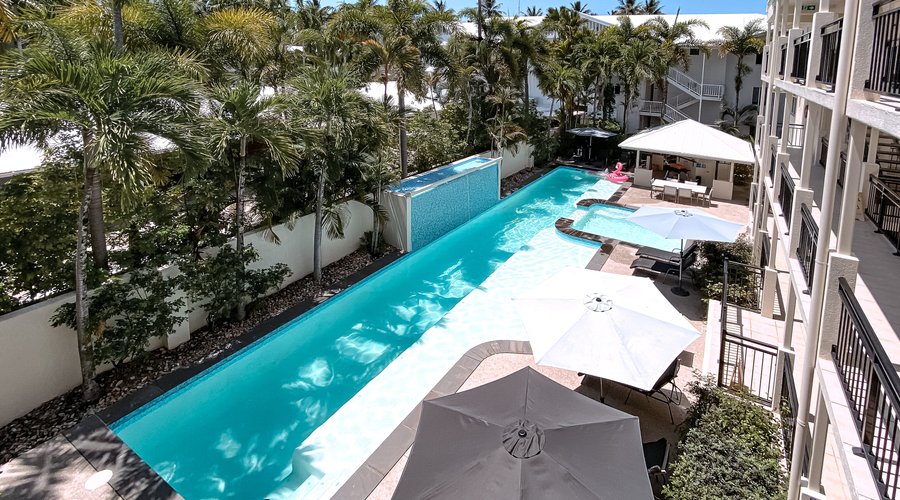 Our recently refurbished pool (completed March 2021). Jump in!!!