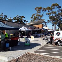 Up to 20 outdoor stalls are set up on the Plaza section of the facility