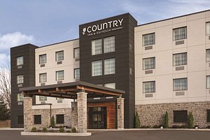 Country Inn & Suites by Radisson, Belleville, ON in Belleville, image may contain: Hotel, Office Building, City, Inn