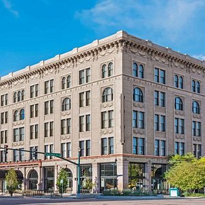 The Mining Exchange a Wyndham Grand Hotel & Spa in Colorado Springs, image may contain: City, Office Building, Urban, Apartment Building
