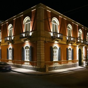 Hotel Exterior by Night