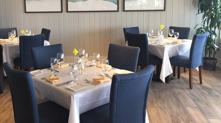 Enjoy the view from our newly remodeled dining room 