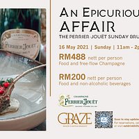 An Epicurious Affair - The Perrier-Jouët Sunday Brunch
16 May 2021
11 Am to 2 PM