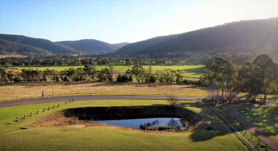 Dam at the bottom of the property