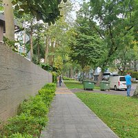 Pedestrian walkway outside Nassim Park Residences