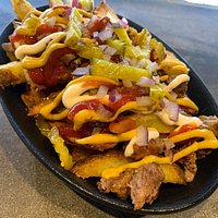 Cheeseburger loaded fries