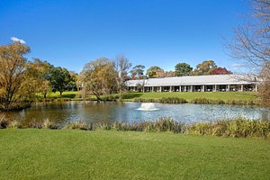 Briars Country Lodge in Bowral, image may contain: Pond, Grass, Scenery, Park