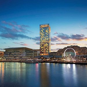Sofitel Sydney Darling Harbour Hotel in Sydney, image may contain: City, Cityscape, Urban, Waterfront