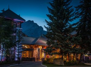 Royal Canadian Lodge in Banff, image may contain: Hotel, Tree, Lighting, Resort