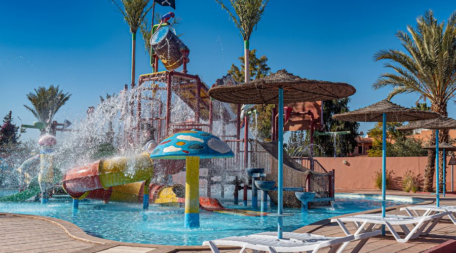 Aquapark de l'hôtel Eden Andalou à Marrakech.