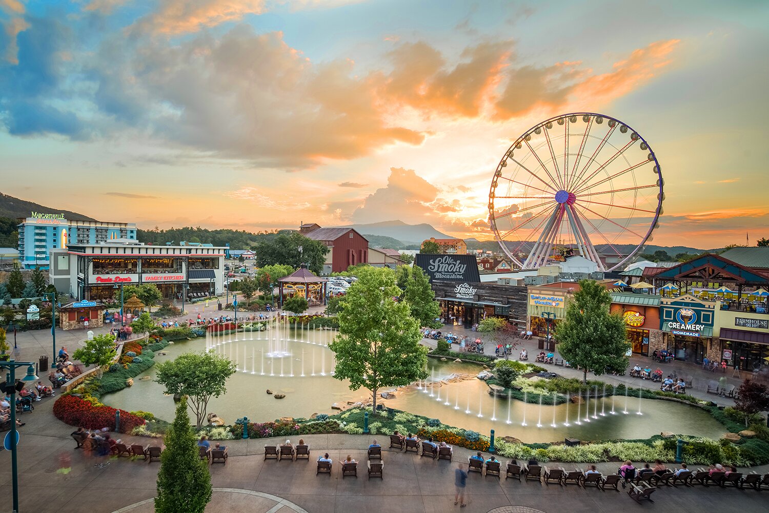 The Island In Pigeon Forge ATUALIZADO 2022 O Que Saber Antes De Ir   Sunset At The Island 