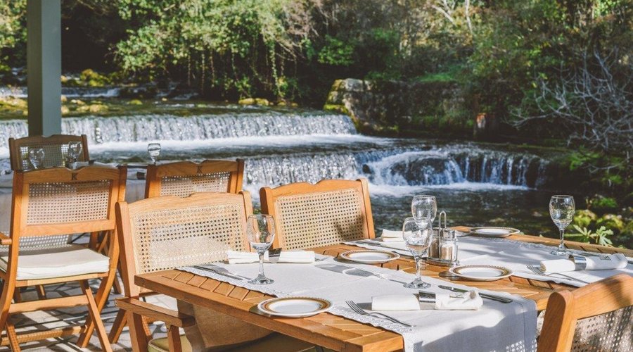 Terrace be the roaring river @ Konavoski Dvori Eco Green Restaurant (Konavle region near Cavtat)