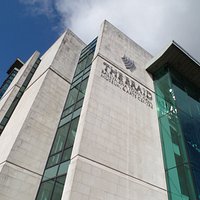 Arts centre sign.