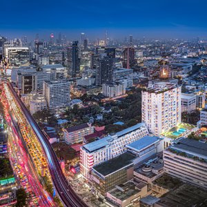 Evergreen Place Siam by UHG in Bangkok, image may contain: City, Urban, Cityscape, Building
