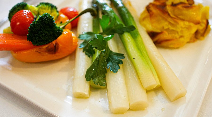zweierlei Spargel