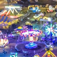 Birds eye view of the fair