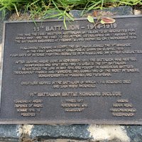 11th Battalion Plaque