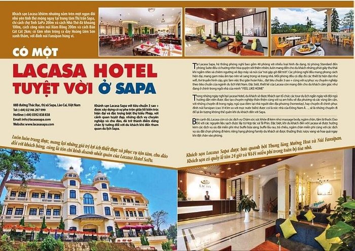 Khách sạn Sapa: Nếu bạn đang tìm kiếm một kỳ nghỉ trọn vẹn tại Sapa, thì khách sạn Sapa sẽ là lựa chọn hoàn hảo cho bạn. Với cảnh quan đẹp, không gian ấm cúng và những dịch vụ chất lượng, khách sạn Sapa sẽ mang lại cho bạn một trải nghiệm đầy đủ và đáng nhớ.