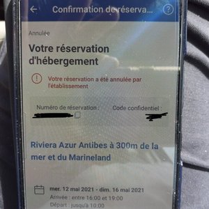 Preuve de l’annulation par le « professionnel » après l’avoir avisé d’un risque de retard dû à de gros bouchons, avant même l’heure limite
