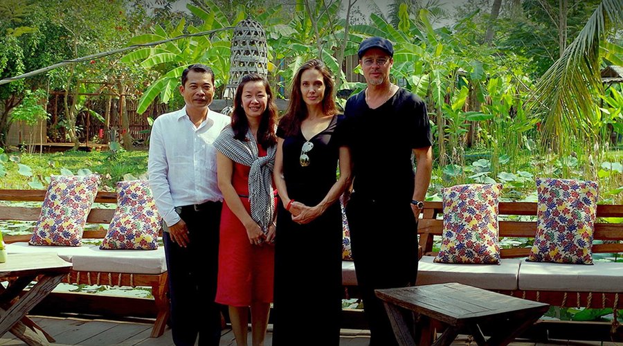 Maisons Wat Kor special guests Ms. Angelina Jolie and Brad Pitt when they have stayed at our place for film shooting "First they killed my father" 