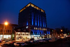The Holman Grand Hotel in Charlottetown, image may contain: City, Hotel, Urban, Lighting