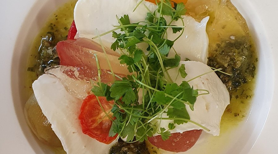 tomato and goats curd