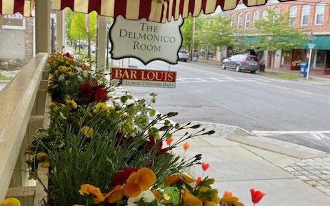 The beautiful front porch is an ideal spot to people watch!