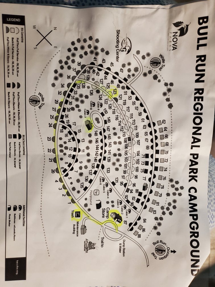 Bull Run Regional Park Map Bull Run Regional Park Campground - Reviews (Centreville, Va)