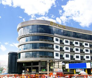 JET Hotel in Luzon, image may contain: Shopping Mall, Office Building, City, Urban