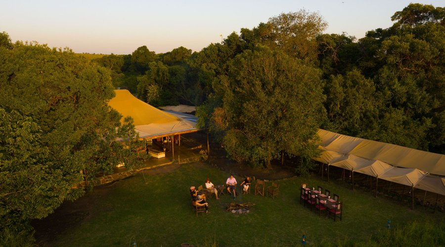 Overview of camp grounds