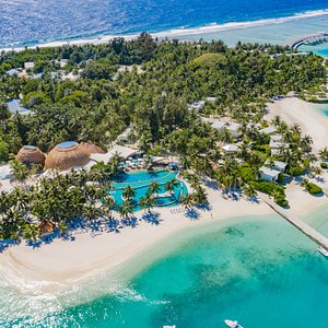 Aerial View of Holiday Inn Resort Kandooma Maldives
