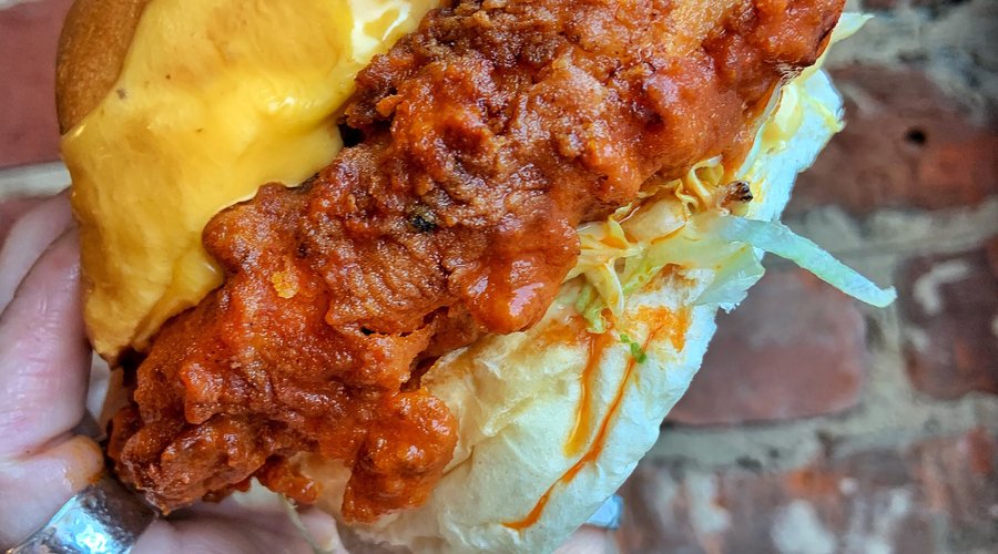 Dreadlock rasta - f/range buffalo chicken, cheese, shredded iceberg + dirty spread