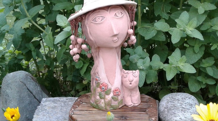 Vierge. Sculpture en argile. Céramique de Fedir Kurkchi 