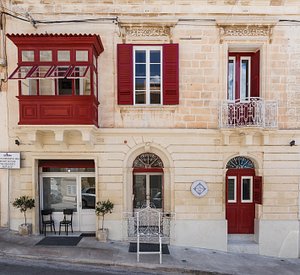 Our façade with traditional Maltese Balcony