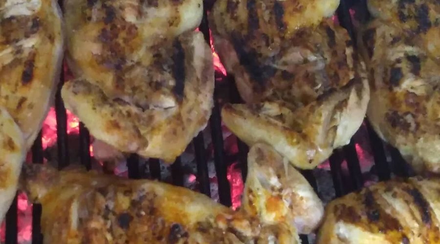 Frango no churrasco