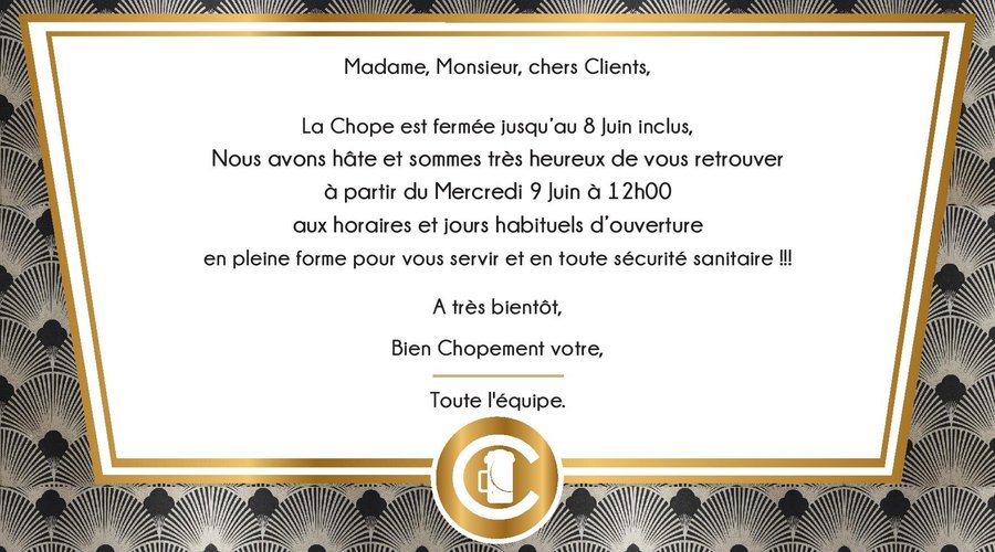 réouverture