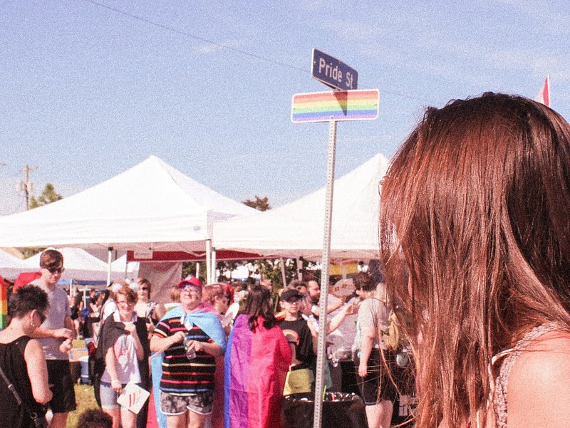 Photo of pride festival in Tulsa, OK
