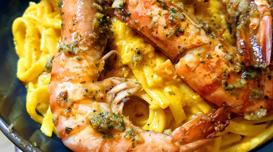 Linguines aux gambas