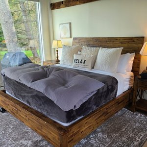 COMFY bed in the Woodshed