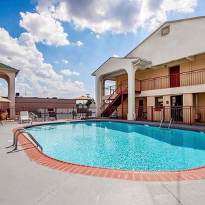 Outdoor pool with sundeck