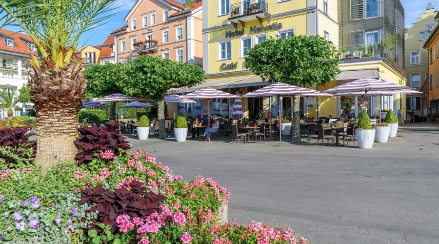 Terrasse vom Hotel