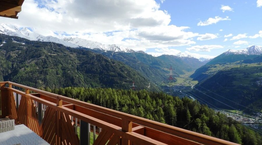 Aussicht Südbalkon Ferienwohnung Edelweiß