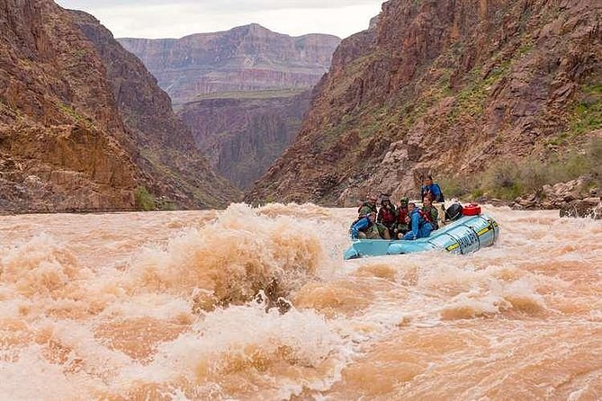 Rafting down the Colorado River in the Grand Canyon