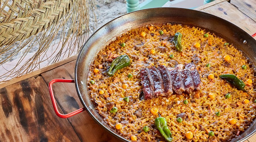 Arroz de chuleta de vaca madurada 