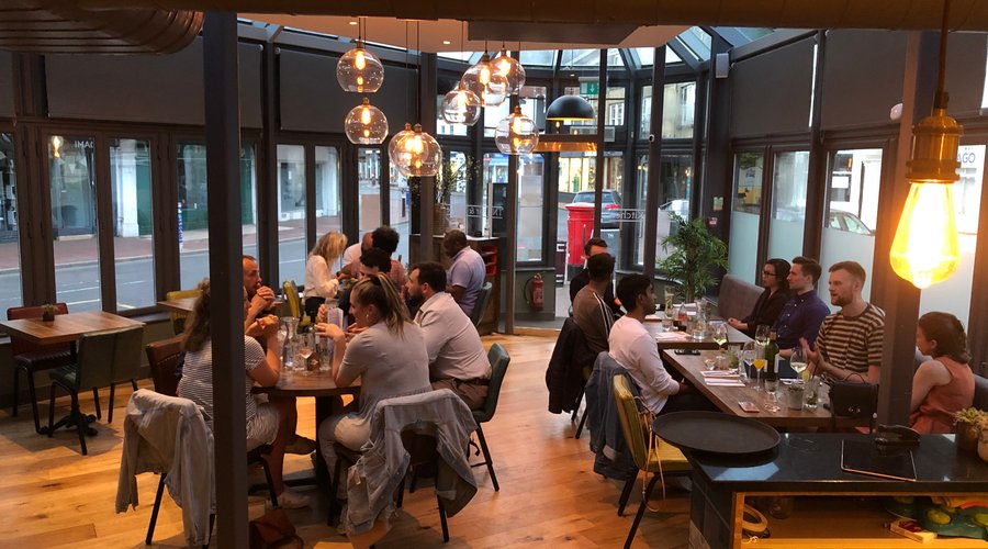 Early Saturday evening in TN1 Bar and Kitchen