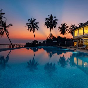 Infinity Pool during sunset