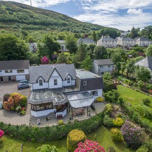 Aerial view of Guisachan Guesthouse